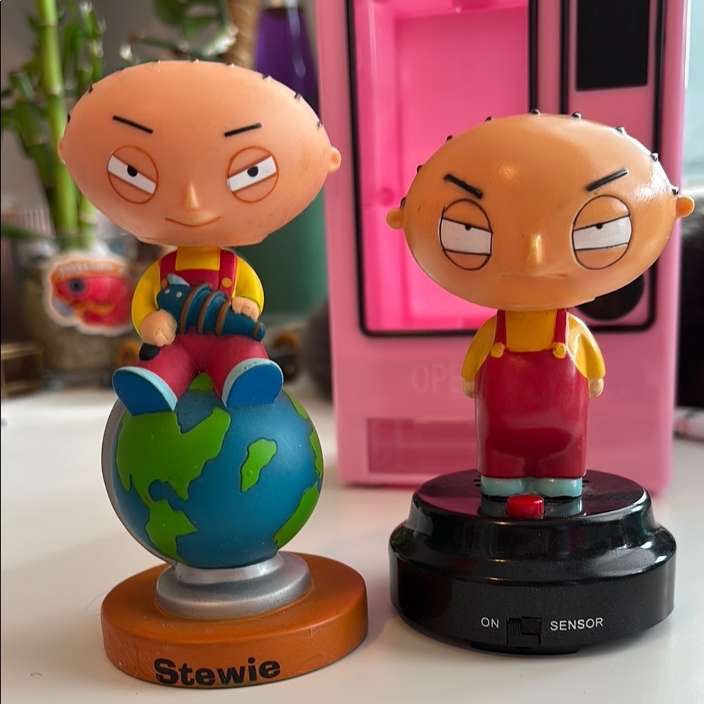 Y2K Vintage Family Guy 2004 2006 Stewie Bobblehead talking works